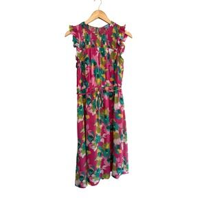 Draper James Pink‎ Floral Smocked Dress Sleeveless Size M